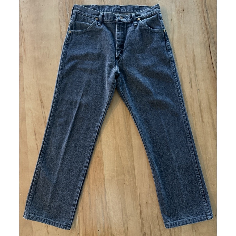 Vintage Wrangler Jeans 32x30 Black 90s Cowboy Cut Original 13MWZPB USA